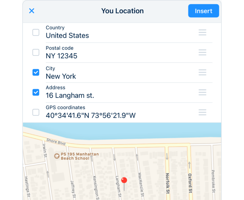 Geolocation & time stamps
