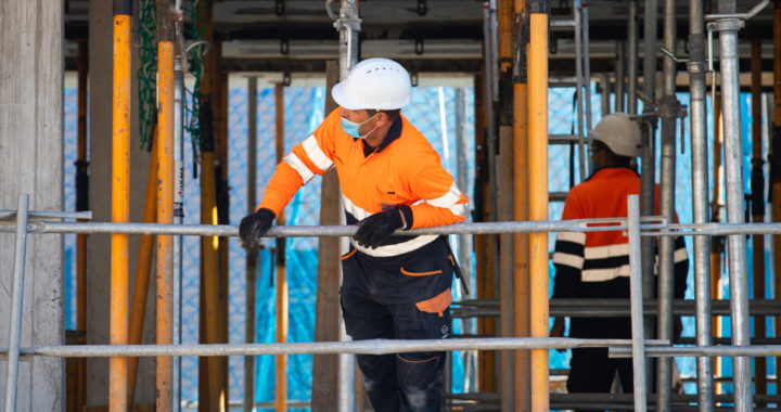 construction workerer wearing mark - safety management software