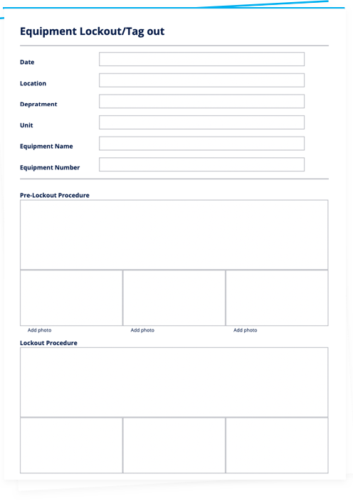 Lockout Tagout Procedure Template | Safety Lockout Procedure