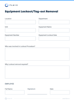Lockout Tagout Procedure Template | Safety Lockout Procedure