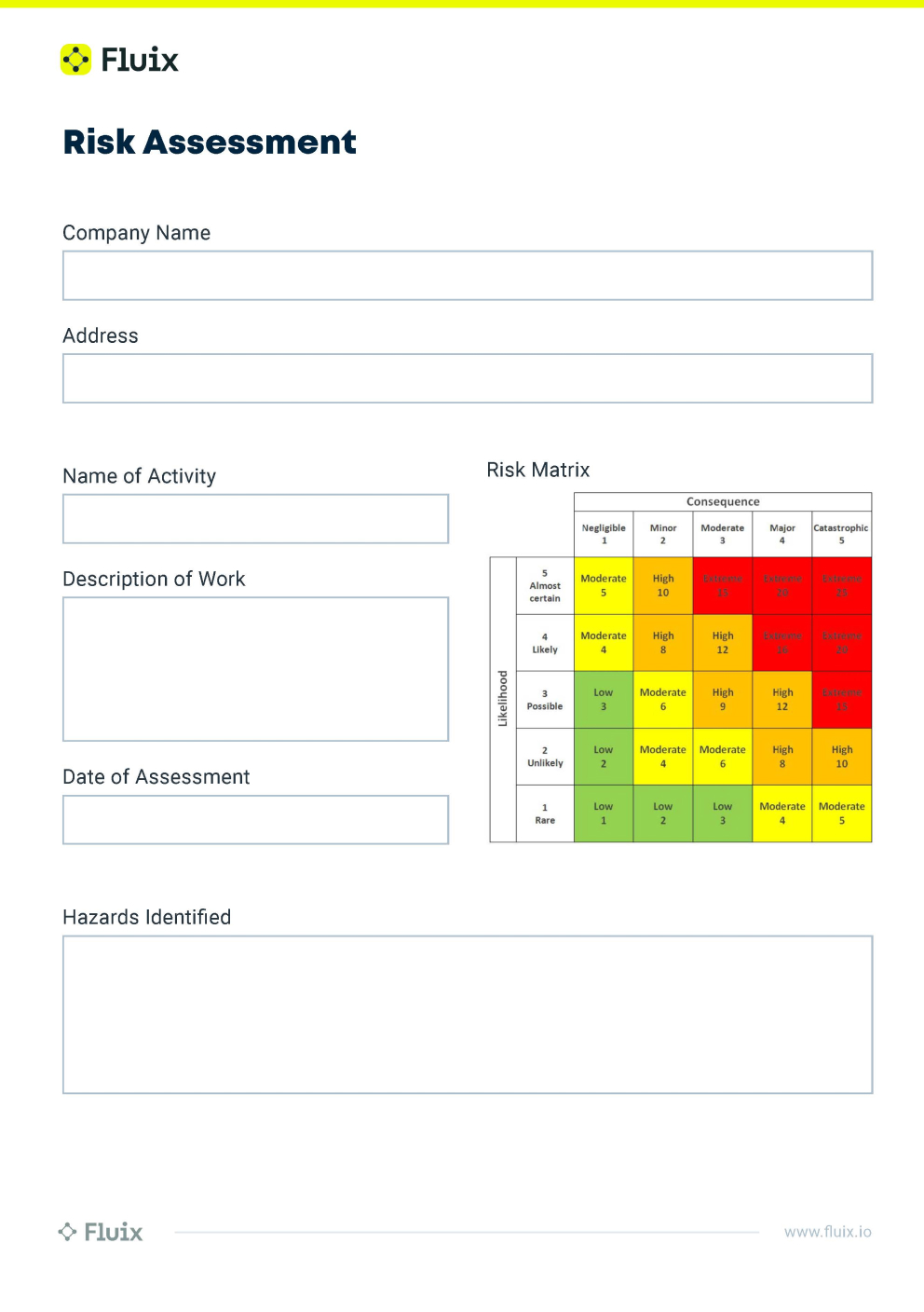 Risk Assessment And Method Statement Template In PDF Risk Assessment And Method Statement Template In PDF