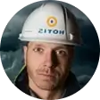 Ziton offshore platform with a crane