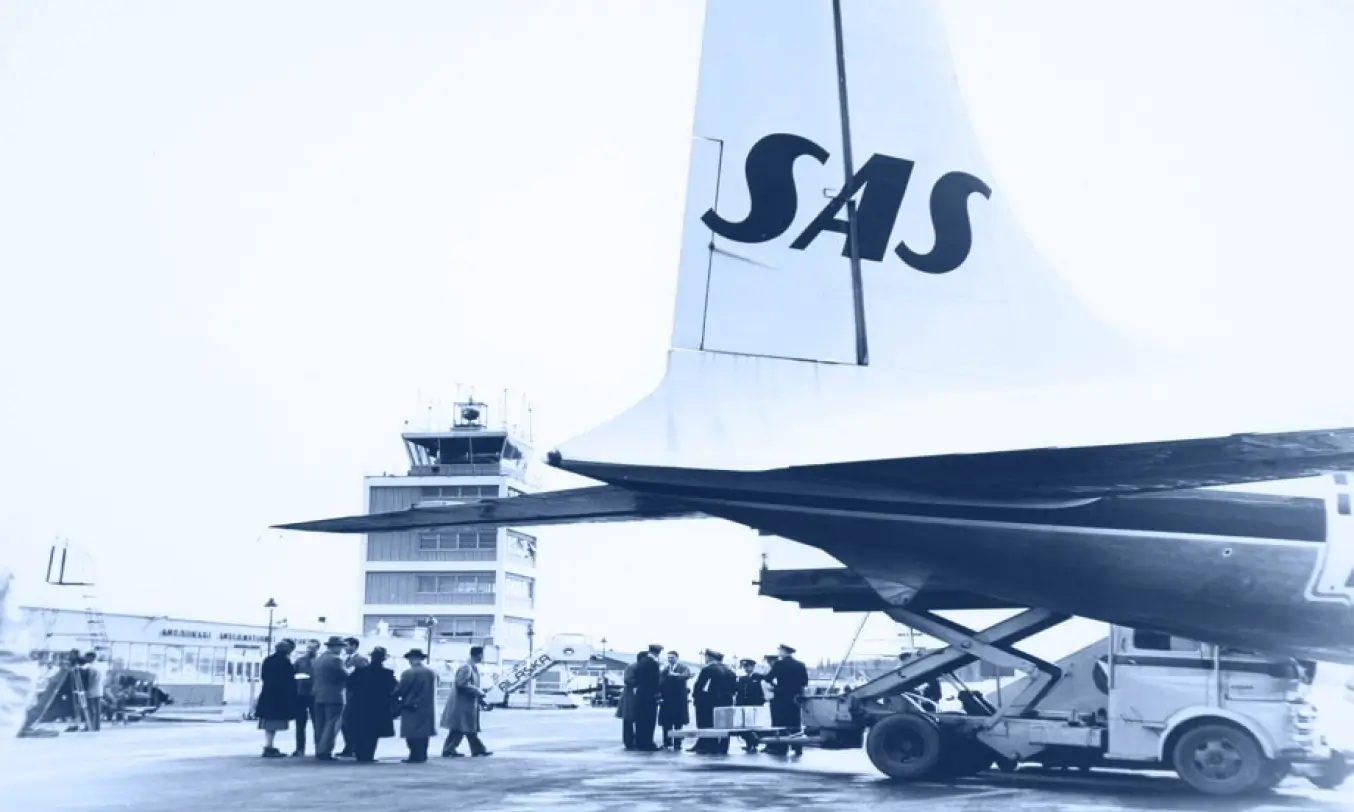 SAS aircraft during boarding