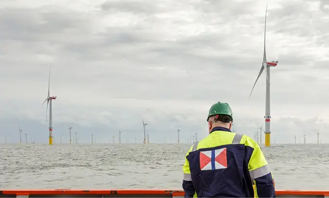 Swire Renewable Energy technician at the wind farm